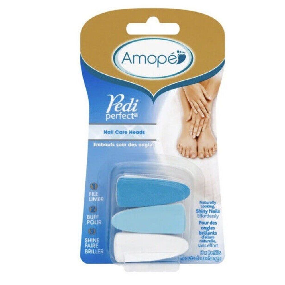 Amope Pedi Perfect Electronic Nail File Refills, 3 count pack, NEW